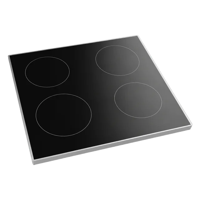 Cooktop de quatro bocas em vidro